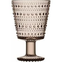 iittala 1051136 Kastehelmi tumbler Universal Glass Pair, Set of 2, Linen, Approx. 3.3 x H5.1 inches 85 x 130 mm
