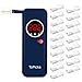 Produktbild ToPicks Alkoholtester/Alkoholmeter mit digitalem LCD-Bildschirm und schnellen,handlich und kompakt, Fuer unterwegs, mit 20 Mundstuecken/Blau