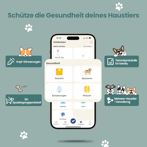 PawView Hundemarke mit QR-code & NFC- Adressanhänger Hunde für Halsband oder Geschirr mit Online-Profil Für kleine, mittelgroße und große Hunderassen,Gegen Verlust, Finder Scannt ohne App DE