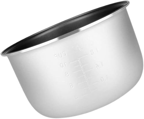 Miniatura 8 de Yardwe Olla interior para olla arrocera, 1 pieza antiadherente 5L interior olla de cocina contenedores de repuesto para olla arrocera