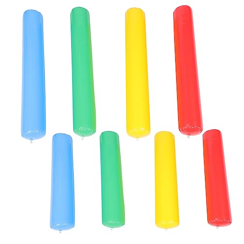 BESTYASH 8Pcs Inflatable Stick for Concert Cheering Sticks Multi Color Thunder Sticks for Parties Lightweight and Reusable Playthings for Celebrations and Outdoor