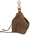 TMBMLPP Leckerlibeutel für Hunde, Futterbeutel Hunde, Schrumpftaschen mit Clip Schnalle, Hundebeutel Leckerli, Futtertasche, für Haustierspielzeug (Gehen -Braun)