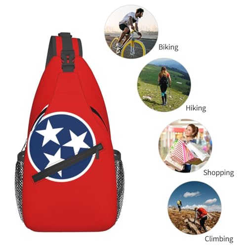 Mochila Unisex Ligera con Estampado de Bandera de Tennessee miniatura 6