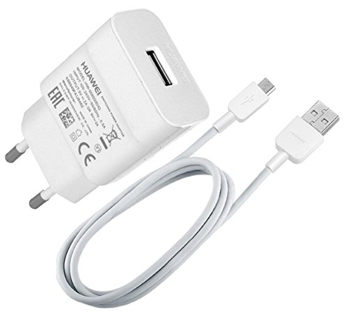 Huawei HW-059200EHQ + cavo dati bianco per P9 Lite Micro USB alimentatore di rete 2 A Ampere 2000 mAh caricatore di ricarica