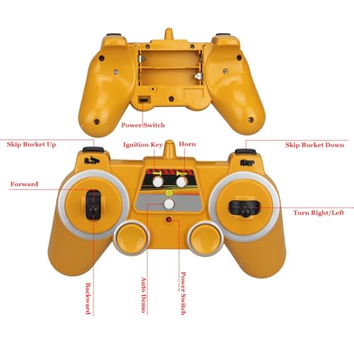 Caminhão de controle remoto, brinquedo de veículo de construção de caminhão basculante RC de 2,4 GHz