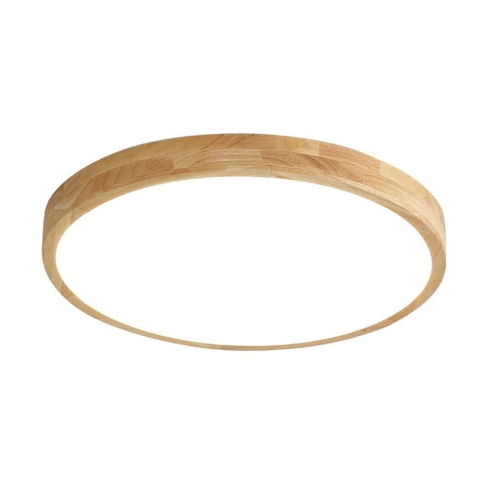 Plafonnier LED en bois : la solution gain de place pour un éclairage doux