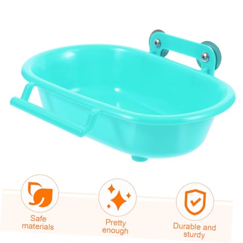 Image of BESPORTBLE Box Bird Bath Birds Supply Compact Bird Birds Bathtub Bowl Parakeet Bath for Cage Bird Cage Bathtub Bird Supplies Cage Hanging Bath Tub Bird Hanging Bathtub Bird Shower Tray Parrot