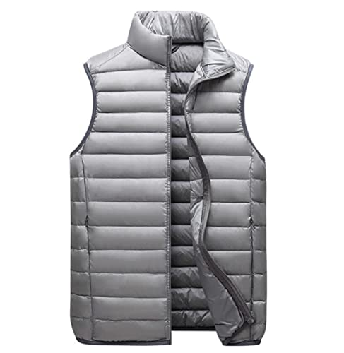 Veste d'hiver homme 90% duvet blanc chaud et imperméable gris l