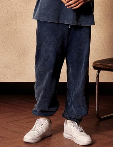 Arssm Mens Acid Wash Athletic Sweatpants Elastic Waist Joggers Drawstring Jogger Pants Workout Long Pants3