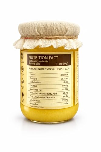 Image of Elizona Organic A2 Gir Cow Ghee Made Using Traditional Bilona Method || Grass-Fed & Healthy || Glass Bottle Packaging II Lab Tested (100 ML)