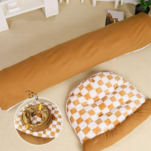 Túnel extraíble para gatos y casa gruesa lavable de exploración 7