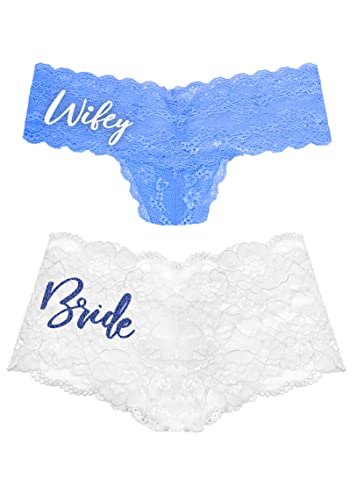 RhinestoneSash Bride Panties - Naughty Gifts for the Bride to Be - Wedding Night, Bridal Shower, Bachelorette Party Gift