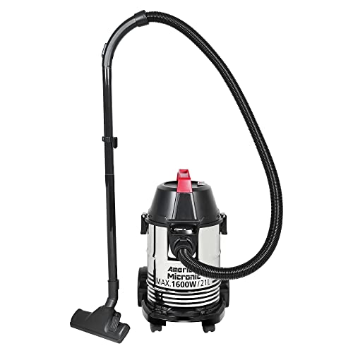 AMERICAN MICRONIC® 21 L Wet & Dry Vacuum Cleaner | 1600W 28KPa Powerful Suction | HEPA Filter | Blower Function | Stainless Steel Tank | Household & Car Cleaning view 2