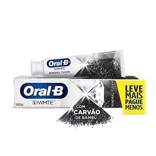 Creme Dental Oral-B Mineral Clean Com Carvão 140g
