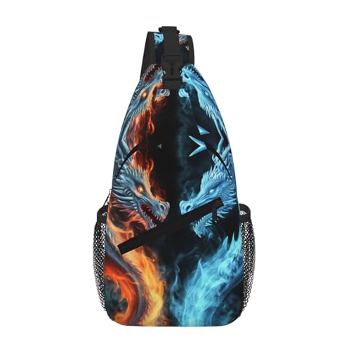 Bolso morral Ice and Fire Dragons para hombro y pecho miniatura 1