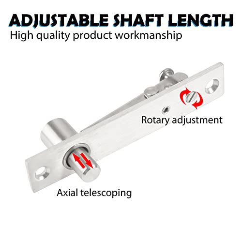 Pivot Hinge Pivot Door Hardware: Door Pivot Hinges, Hidden Door Hinge With Screws, 360 Degree Rotation Heavy Duty Hidden Hinges For Doors, Secret Door Hinges For Bookcase Closet Bookshelf Cabinet Door #TOP4