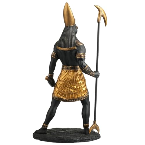 Escultura Decorativa Horus Dios Sol Egipcio 26.7 cm miniatura 6