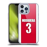 Head Case Designs Officially Licensed Arsenal FC Cristhian Mosquera 2025/26 Players Home Kit 2nd Group Gel Case [Military Grade Protection] Compatible with Apple iPhone 13 Pro Max