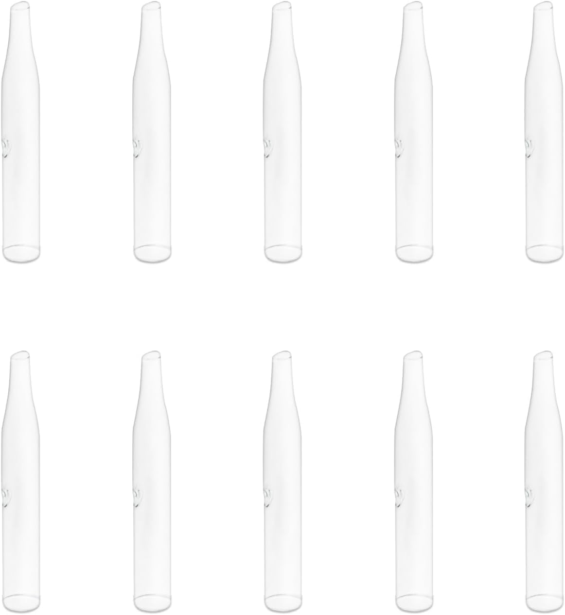 Elitzia Four Types Of Acne Blackhead Absorbing Glass Tube Types Multiple Use Electrotherapy Beauty Machine Accessories 10/set Of The Same Type ETD215SA (Gourd Shaped)