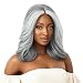 Outre HD Lace Front Wig Soft N Natural Neesha 201 (Silver Gray) (FFMSTGR)