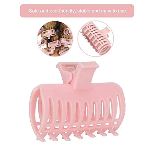 15Pcs Hot Roller Clips, Electric Heated Rollers Clips, Hair Curler Claw Clips Replacement Roller Clips Hairdressing Tool For Hair Section Styling Pink(1#) #TOP2