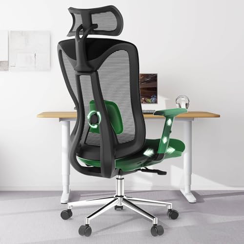 BareTay Office Chair Ergonomic Desk Chair with Adjustable Lumber Support Headrest,Seat Depth Comfy Seat Cushion Mesh Office Desk Chair High Back Task Chair Swivel Computer Chair BareTay Office Chair Ergonomic Desk Chair with Adjustable Lumber Support Headrest,Seat Depth Comfy Seat Cushion Mesh Office Desk Chair High Back Task Chair Swivel Computer Chair