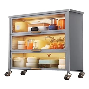 Nizer 3-stöckiges Bäckerregal mit Klapptür