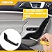 ORIVIN ABS Interior Door Pull Handle Compatible with Ford Fiesta 2011-2020 Power Windows Type Driver Left Side D2BB-5420183-1A31 Matte Black