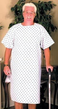 NOBLES HEALTH CARE PRODUCT SOLUTIONS Hospital Gown - Wholesale Medical Gowns (Pack of 12) White