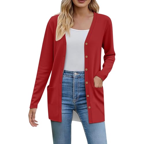 Kimono mujer verano oversize rojo XXX-Large cárdigan corto fluido de playa estilo chaleco ancho