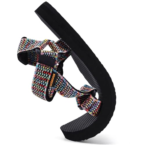 Image of WateLves Womens-Sport-Sandals Hiking Sandals with-Arch-Support Webbing-Outdoor-Beach-Water-Sandals for Travel-Walking-Trekking-Camping