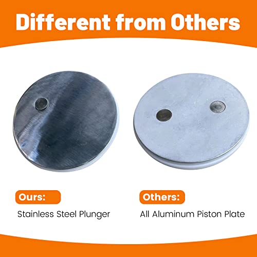 Hakka 11 Lb/5 L Sausage Stuffer 2 Speed Stainless Steel Vertical Sausage Maker #TOP6