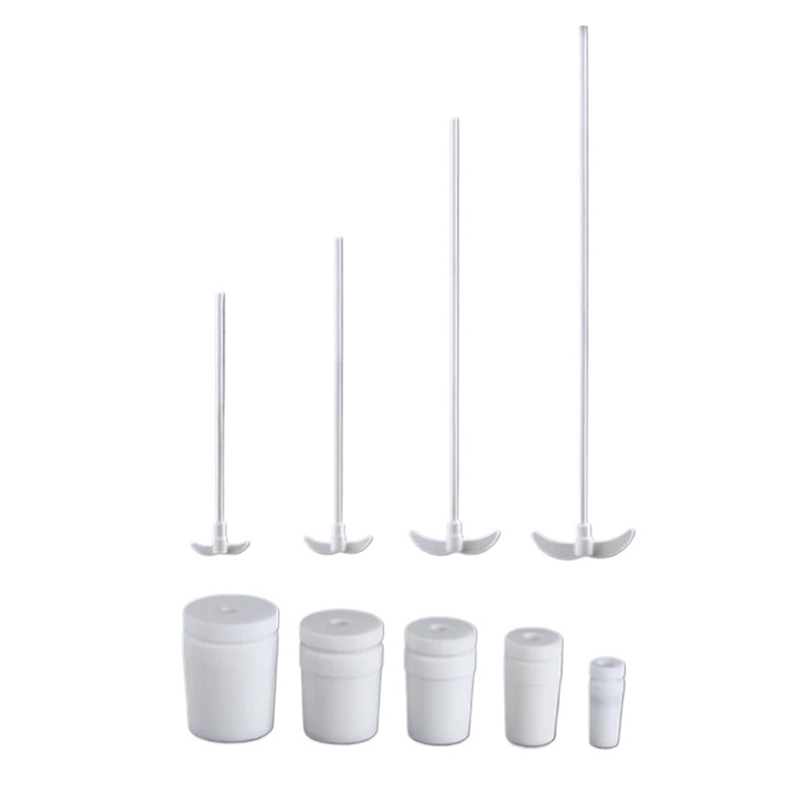 PTFE wałek mieszadło prętowe mieszadło laboratoryjne składana łopatka mieszadła, pręt PTFE do szkolnego eksperymentu, 250mm- 500mm, 1szt (300mmx55mm paddle)