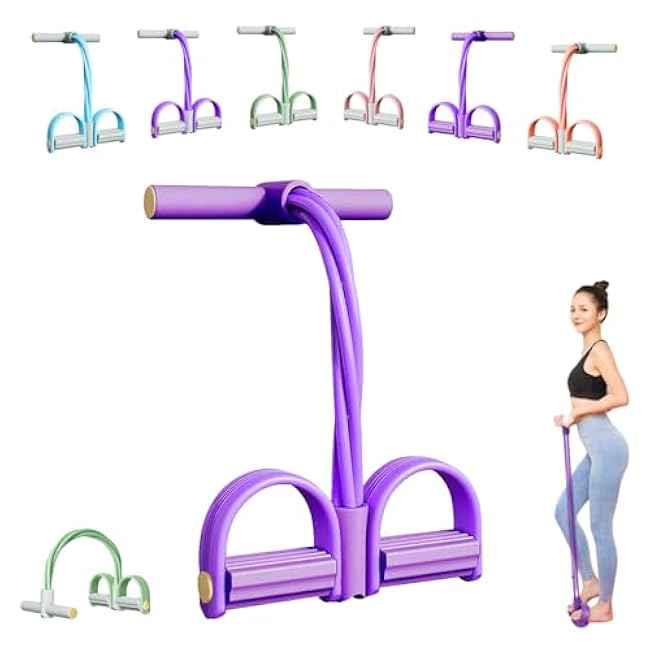 Stirrup Puller for Exercise, 2025 Upgraded Stretching Belt, Latex Pull Rope Fitness Equipment, Used for Strength Training, Abdomen, Waist, Arms, Legs, Home Fitness Equipment