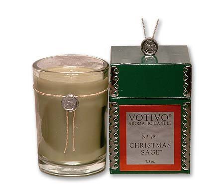 Votivo Aromatic A Christmas Sage 78 Boxed Holiday Poured Candle 50 Hours