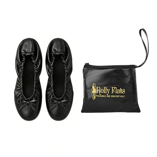 Image of Women's Foldable Ballet Flats - Portable Flat Shoes for Travel and Wedding that Fit in Your Purse