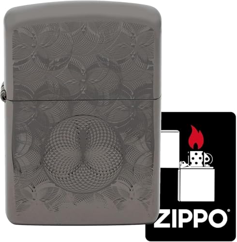 Encendedor Zippo Glitter 8 NB Negro con Sticker Especial miniatura 2