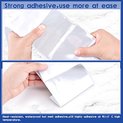 Image of 4 Inch x 18 Feet White Adhesive Hook Loop Tape Heavy Duty, Multi-Purpose Carpet Anti Slip Rug Gripper, Double Sided Hook Loop Rolls, Couch Cushion Grip, Bulk Sticky Straps Wall Hanging Strips | Bulk Sticky Back hook loop tape, Apply No Punching Wall Mounting, Keep Carpet Socket in Place at Home and Office