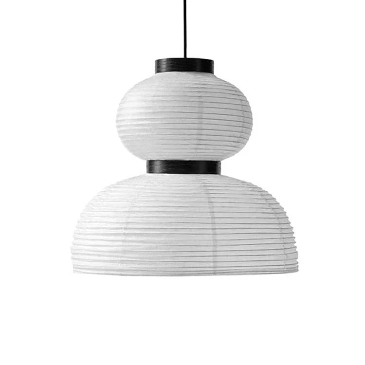 Lustre en papier de riz suspension design danois pour salon et restaurant