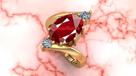 Bague rubis naturel véritable non chauffé, la solution aux pierres traitées - 2