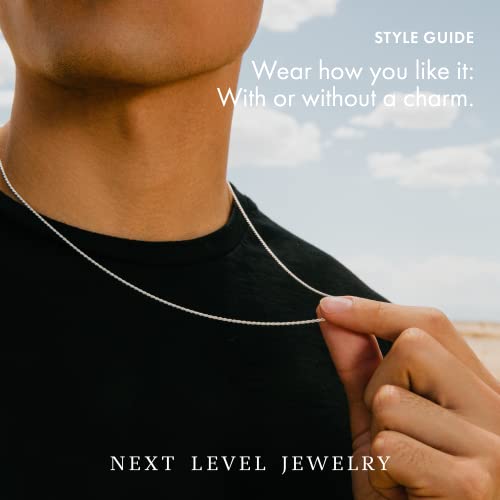 Next Level Jewelry ITProLux 925 Sterling Silver Rope Chain Necklaces, Diamond-Cut Chain, Men's & Women's (1.5MM-5.5MM) - 1.5mm,18 by Next Level Jewelry - Used condition - Image 2