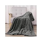 Bed Bath & Beyond Electric Flannel King Queen Throw Heated Blanket Throw - Grey