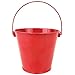 Just Artifacts 4-Inch Metal Crayon/Pencil Holder Favor Bucket Pails (24pcs, Cherry Red)