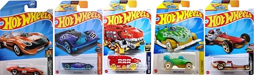 Image of Hot Wheels 1:64 Scale Mainline Basic Car - Pack of 5 (Assorted Model, Color May Vary, Come Random Car)