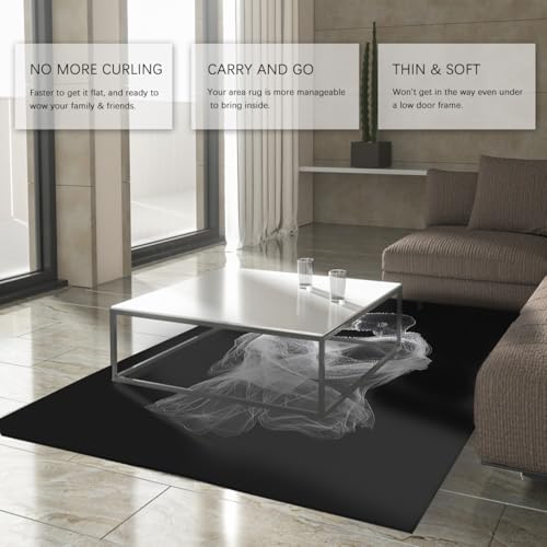 Tapis antidérapants noirs 60x90cm sécurité chambre - 4