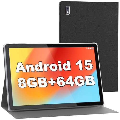 Tibuta Smartpad A40 Tablet 10.1' Android 14 Tablets con Casa, 6+ 64GB ROM, Procesador Quad-Core 5000mAh, Batería 1280x800IPS HD, Pantalla Táctil 5MP + 8MP Bluetooth, WiFi (8+64GB)