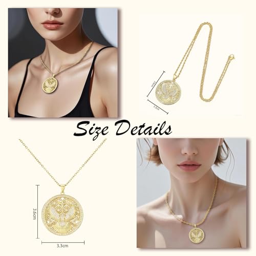 18k Gold-Plated Cross Pendant Necklace, Perfect for Those with Religious Beliefs, Makes an Excellent Gift for fFamily and Friends.4