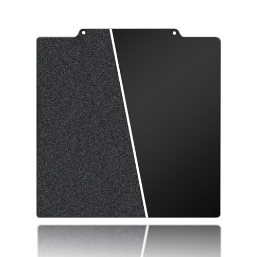 Image of 350x350mm Black Build Plate for Vorn 2.4 RepRap, Double Sided Textured PEI+Smooth PEI Flexible Spring Steel Platform Heated Printing Bed for Vorn 2.4 RepRap 3D Printer