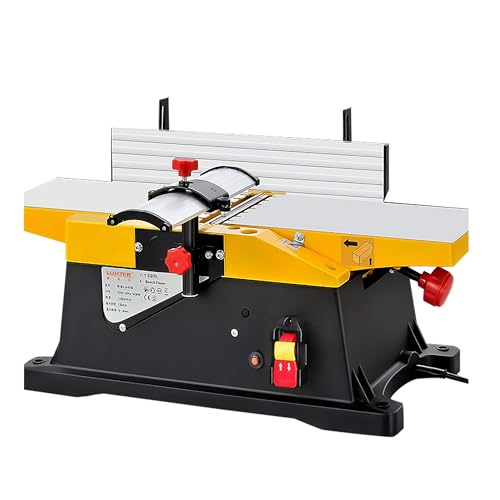 JXYQ Cepilladora y regruesadora de sobremesa: Cepilladora eléctrica portátil para carpintería, 12 000 RPM, para Cortar y Dar Forma a la Madera.