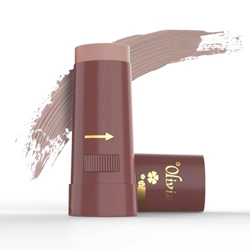 Image of Olivia Instant Waterproof Makeup Stick with SPF 12-09 Egyptian Dark | 3-in-1 Foundation, Concealer & Moisturizer | Sweatproof, Long-Lasting Base Makeup | Evens Skin Tone & Hides Blemishes